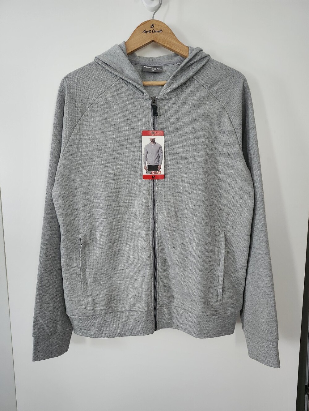 32 Degrees Men's Medium Grey Full Zip Hoodie NWT | Gorpcore Layer Cozy Hoodie